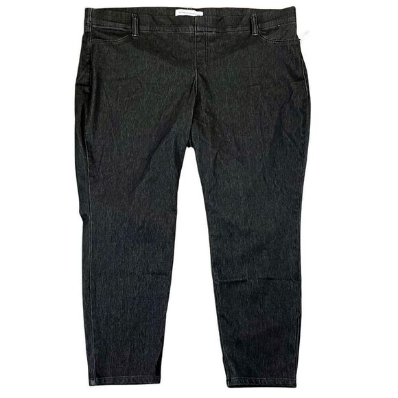 NWT Amazon Essentials Washed Grey Denim Look Pants XXL Short - Picture 1 of 7